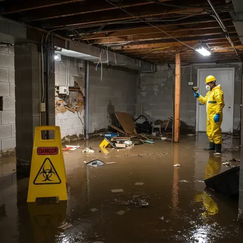 Flooded Basement Electrical Hazard in Morrisville, VT Property